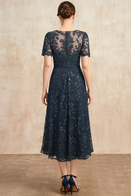 Robe Chic Élégance Marine Étoilée - gallery 3