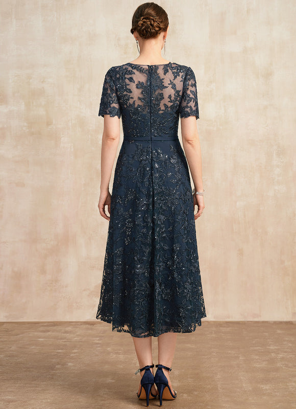 Robe Chic Élégance Marine Étoilée - gallery 3