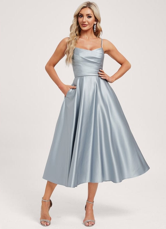 Robe Chic Bleu Poudré Chic