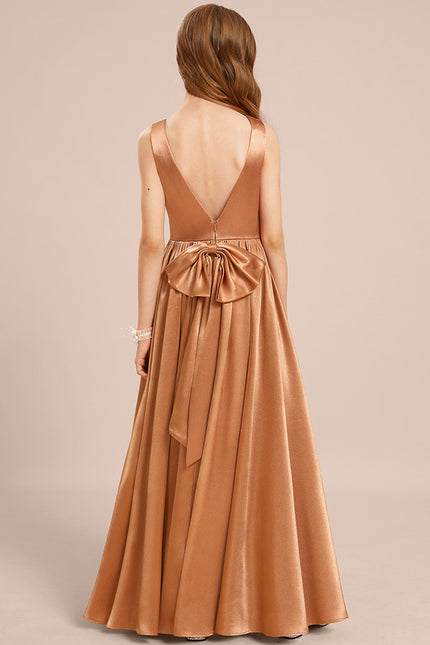 Robe Chic Satinée Dorée - gallery 1