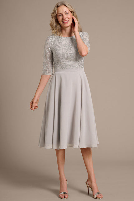 Robe Chic Grise Aérée - gallery 3