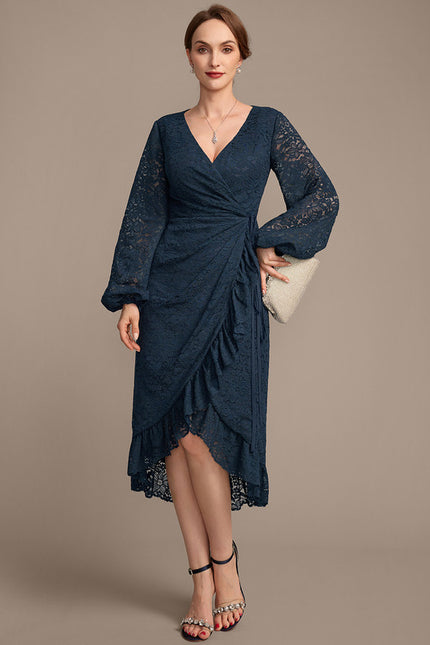 Robe Chic Dentelle Plissée - gallery 1