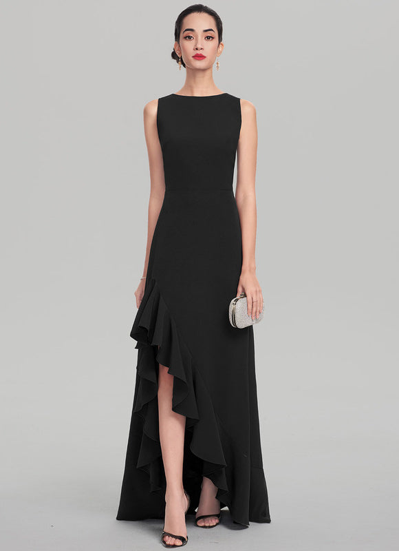 Robe Chic Noire À Volants