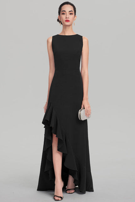 Robe Chic Noire À Volants