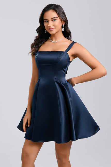 Robe Chic Satin Structuré - gallery 5
