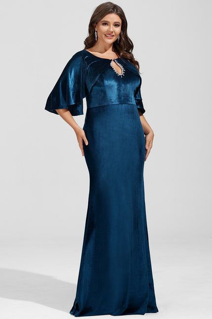 Robe Chic Bleu Canard Élégante - gallery 9
