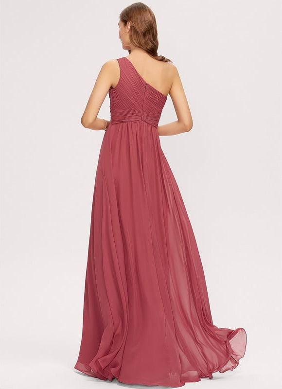 Robe Chic Asymétrique Beige - gallery 4