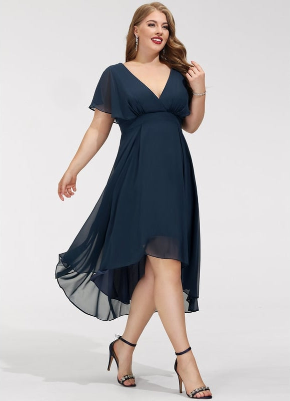 Robe Chic Asymétrique Vaporeuse - gallery 9