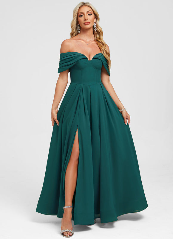 Robe Chic Mousseline Verte