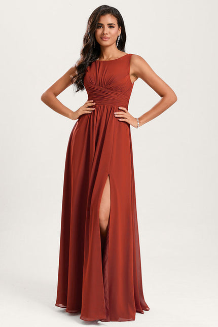 Robe Chic Mousseline Drapée - gallery 4