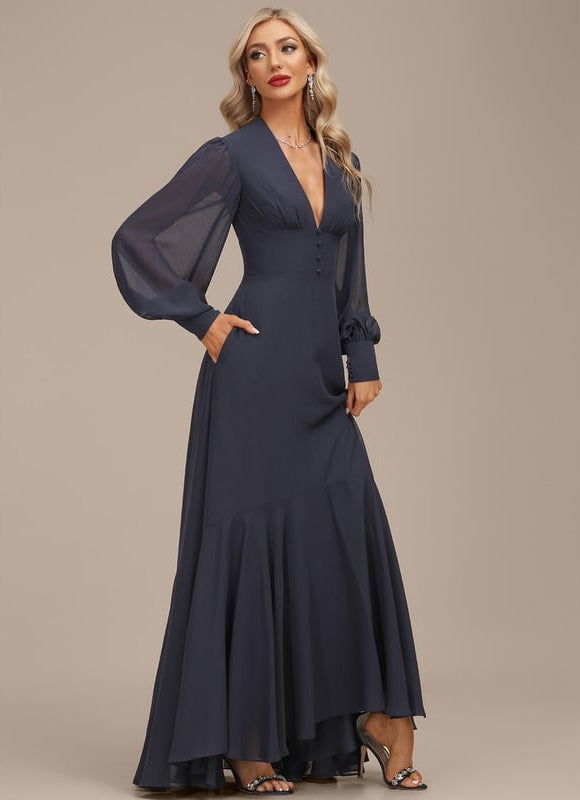 Robe Chic Nuit Élégante Flottante - gallery 1