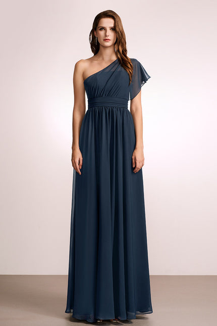 Robe Chic Asymétrique Beige - gallery 1