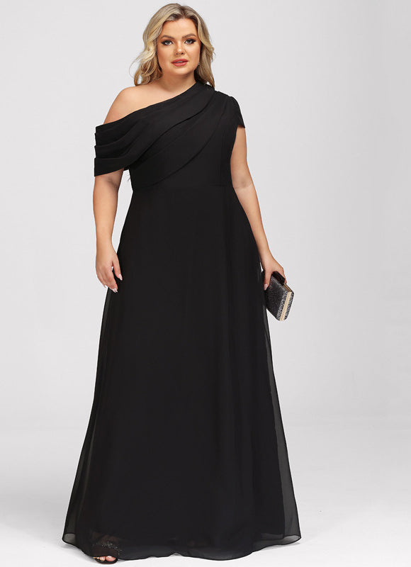 Robe Chic Noir Élégance Flottante - gallery 7