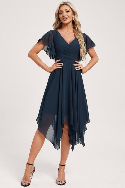 Robe Chic Fluide Bleu Nuit - gallery 2