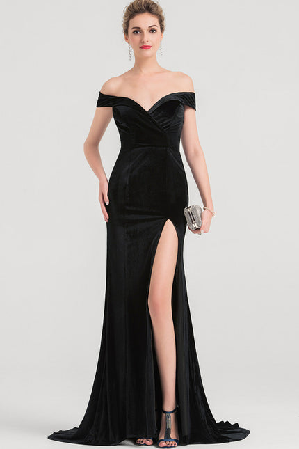 Robe Chic Velours Noire - gallery 1
