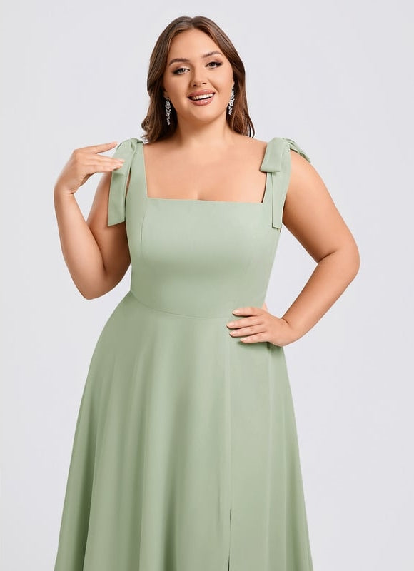 Robe Chic Longue Verte Élégante - gallery 8