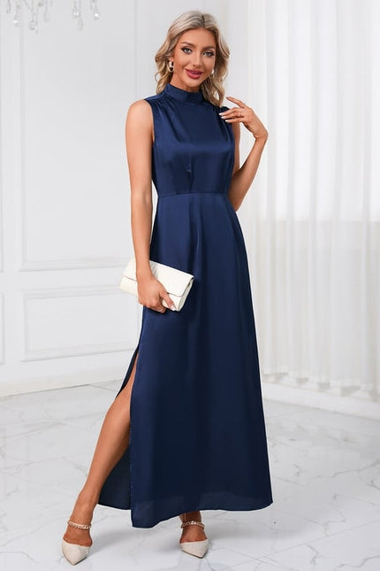 Robe Chic Maxi Satinée Élégante - gallery 3