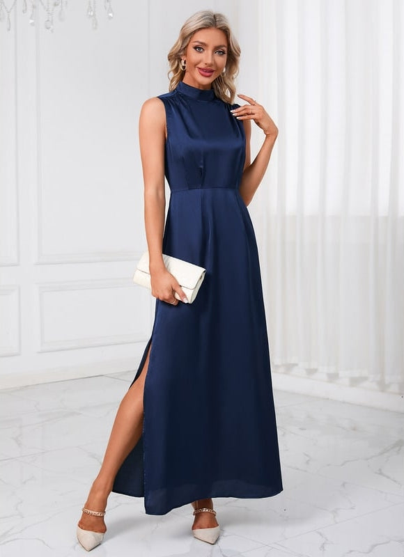 Robe Chic Maxi Satinée Élégante - gallery 3