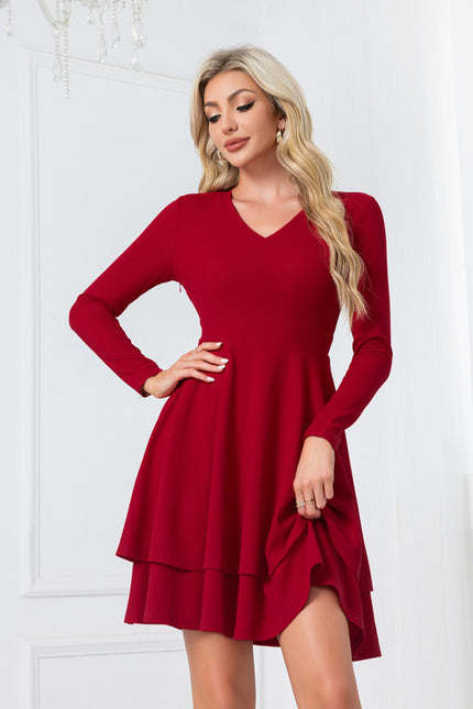 Robe Chic Vaporeuse Rouge - gallery 3