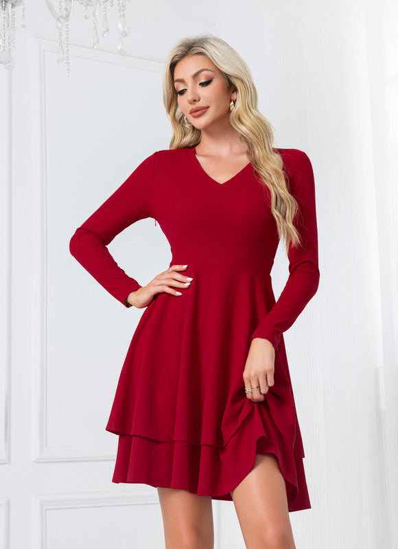 Robe Chic Vaporeuse Rouge - gallery 3