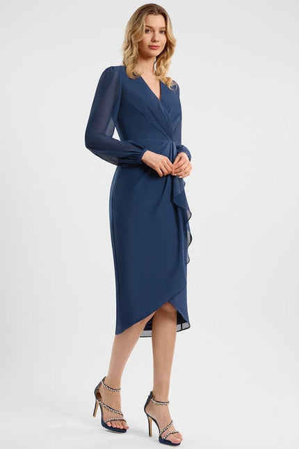 Robe Chic Mousseline Volants - gallery 3