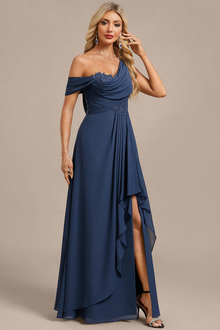 Robe Chic Drapée Asymétrique - gallery 5