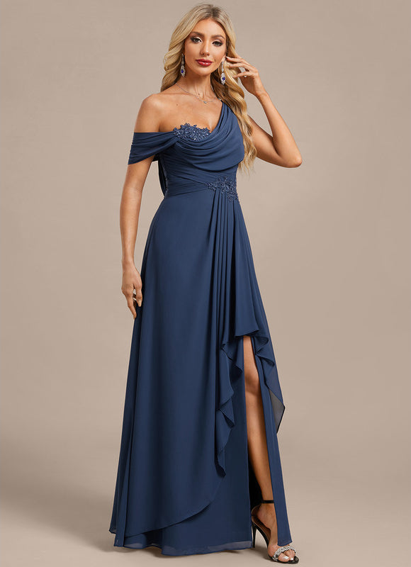 Robe Chic Drapée Asymétrique - gallery 5