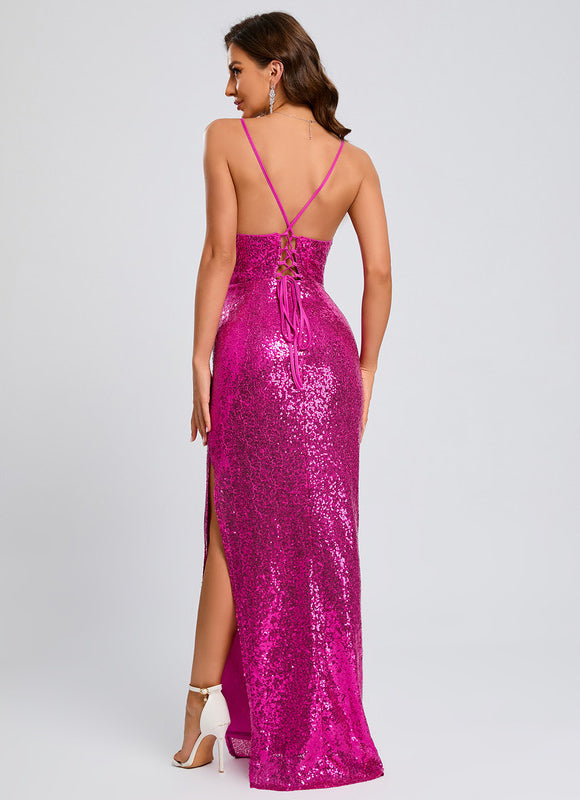 Robe Chic Paillette Marine Chic - gallery 5