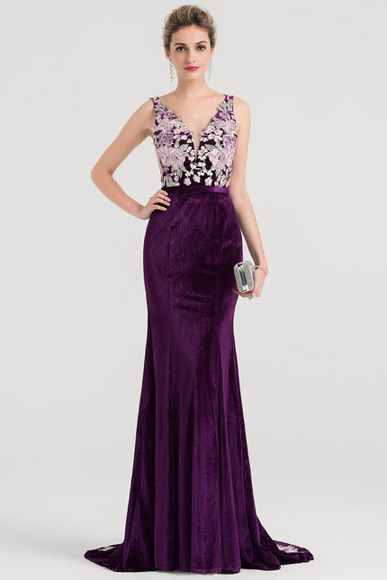 Robe Chic Velours Floral - gallery 2