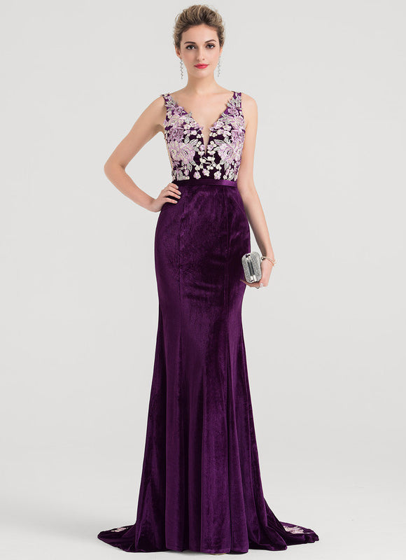 Robe Chic Velours Floral - gallery 2