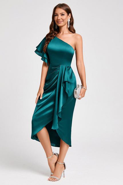 Robe Chic Satinée Élévée - gallery 5