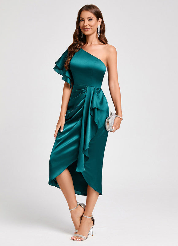 Robe Chic Satinée Élévée - gallery 5