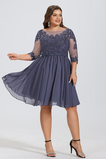 Robe Chic Bleu Nuit Enchanté - gallery 7