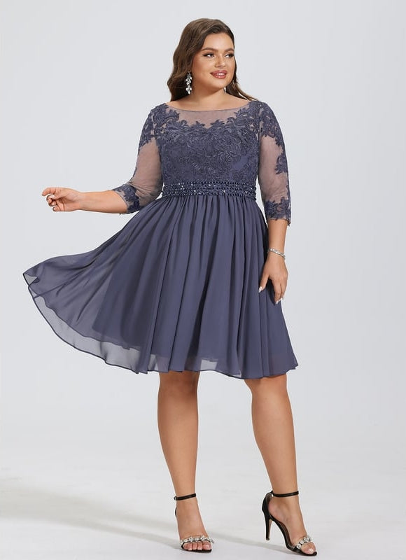 Robe Chic Bleu Nuit Enchanté - gallery 7