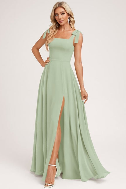 Robe Chic Longue Vert Pastel