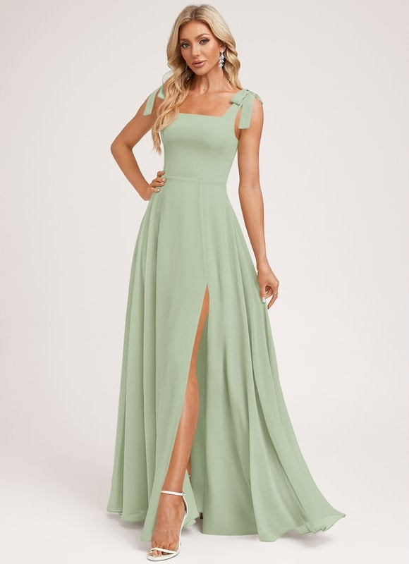 Robe Chic Longue Vert Pastel