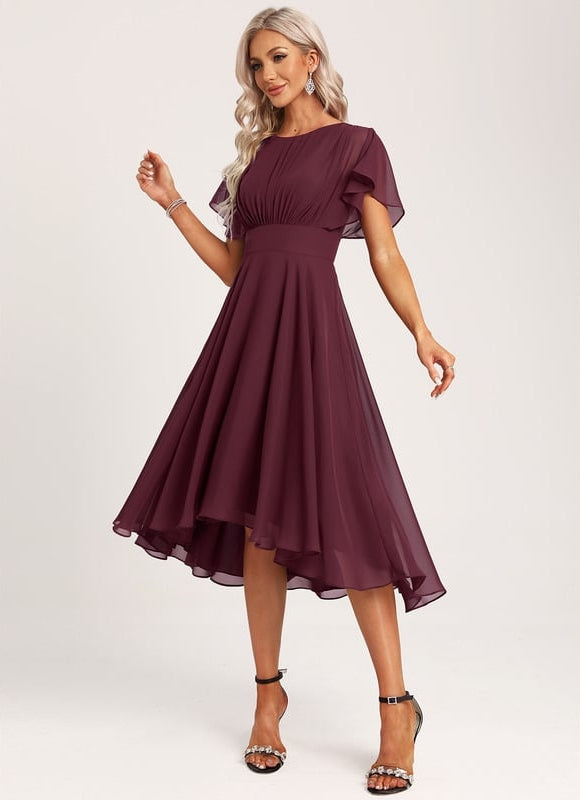 Robe Chic Élégance Émeraude Flottante - gallery 1