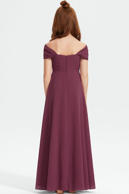 Robe Chic Bordeaux Évasée - gallery 2