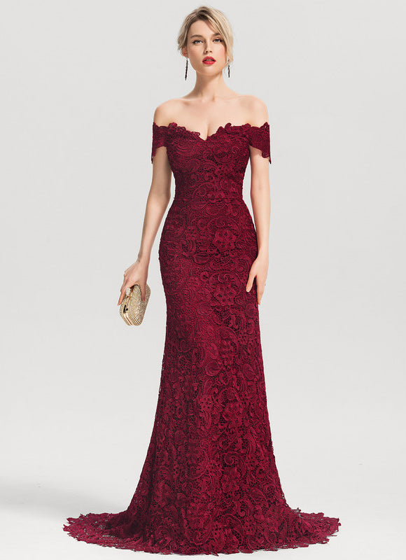 Robe Chic Bordeaux Élégance Lace