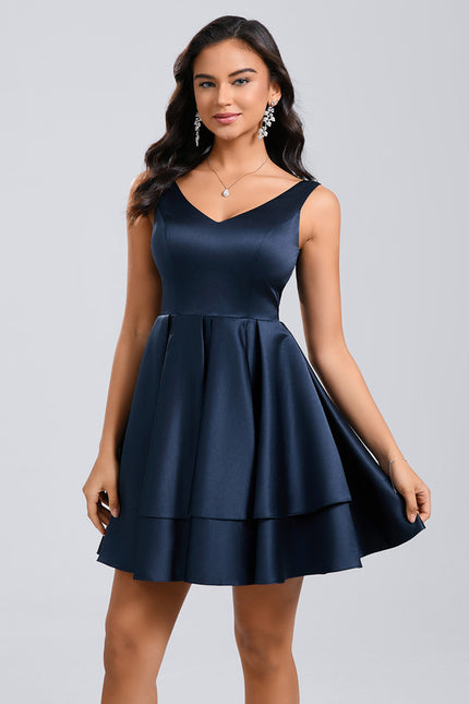 Robe En Soie Chic Courte - gallery 6