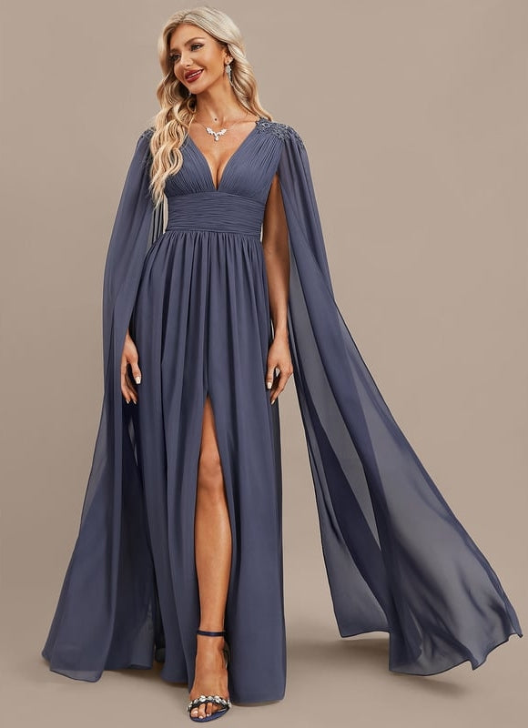 Robe Chic Longue Drapée - gallery 3
