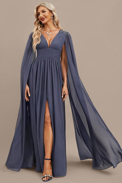 Robe Chic Longue Drapée - gallery 3