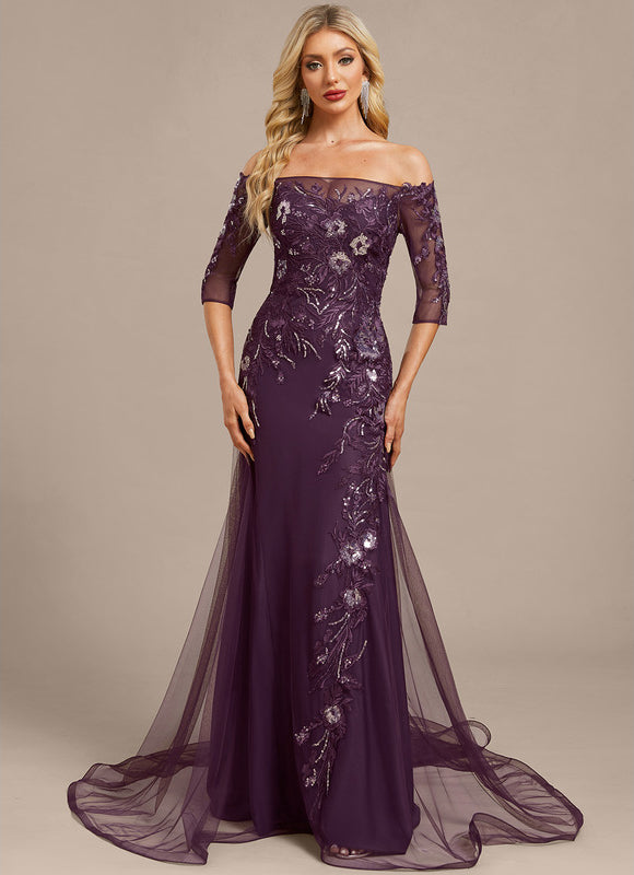 Robe Chic Élégante Mauve - gallery 2