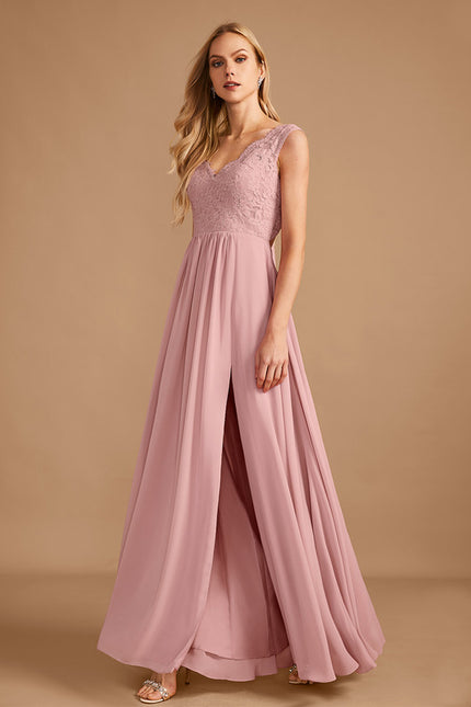 Robe Chic Élégance Rosée - gallery 1