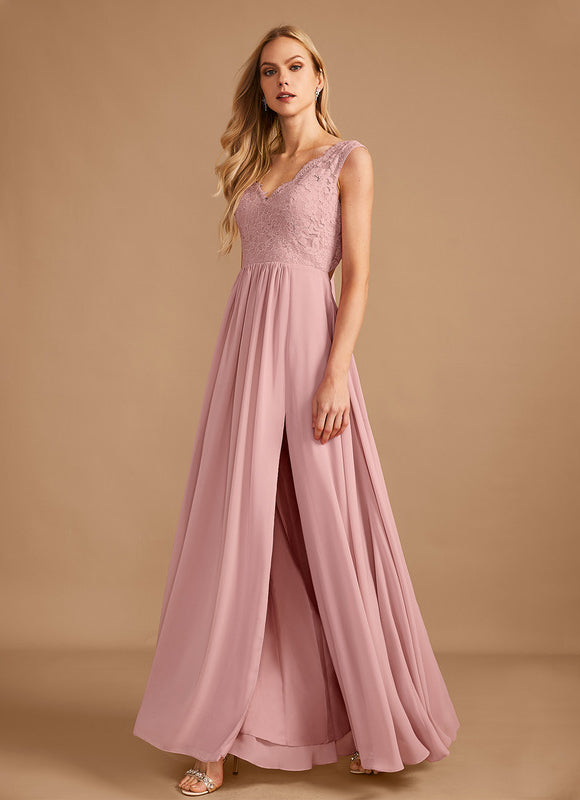 Robe Chic Élégance Rosée - gallery 1