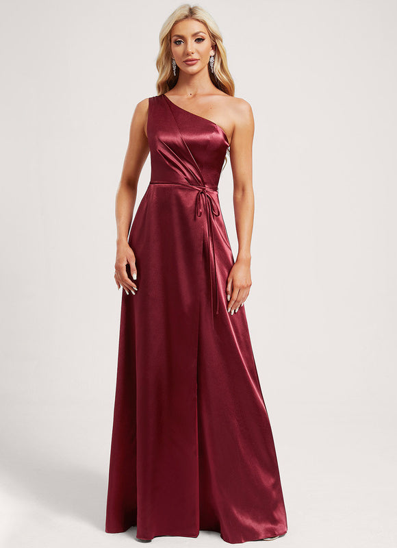 Robe Chic Rouge Satiné Chic - gallery 1