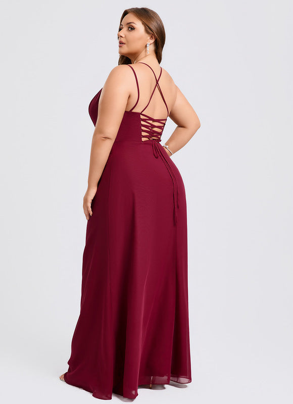 Robe Chic Sirène Bordeaux - gallery 9