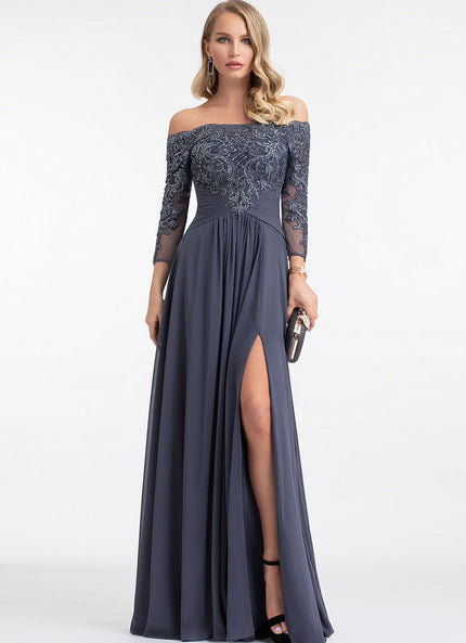 Robe Chic Élégante Charbon
