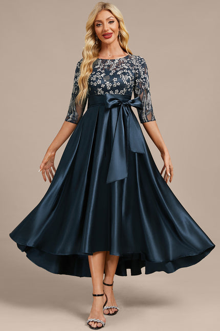 Robe Chic Élégante Satinée - gallery 4