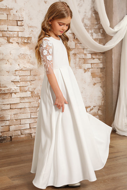 Robe Chic Blanche Évasée - gallery 5